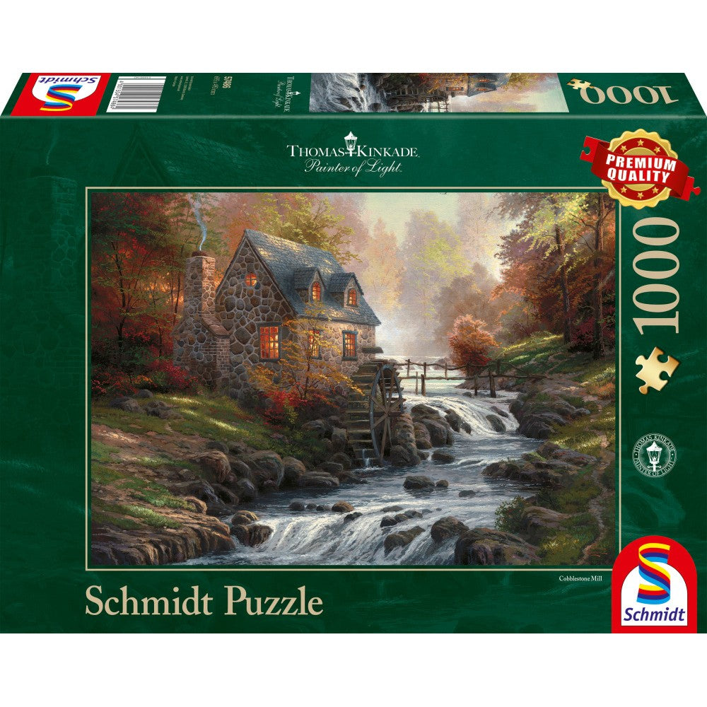 Puzzle Schmidt: Thomas Kinkade - El molino de piedra, 1000 piezas