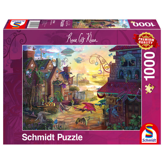 Puzzle Schmidt: Rose Cat Khan - Correo de dragones, 1000 piezas