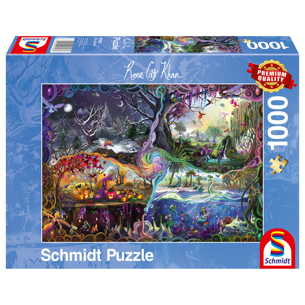 Puzzle Schmidt: Rose Cat Khan - Portal de los 4 reinos, 1000 piezas