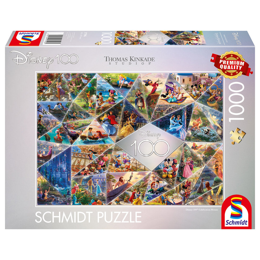 Puzzle Schmidt: Thomas Kinkade - Disney - Edición especial 2 para la celebración de los 100 años, 1000 piezas