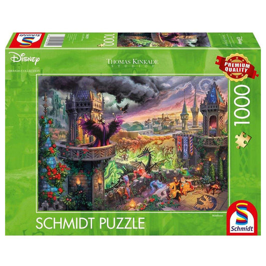 Puzzle Schmidt: Thomas Kinkade - Disney - Maléfica, 1000 piezas