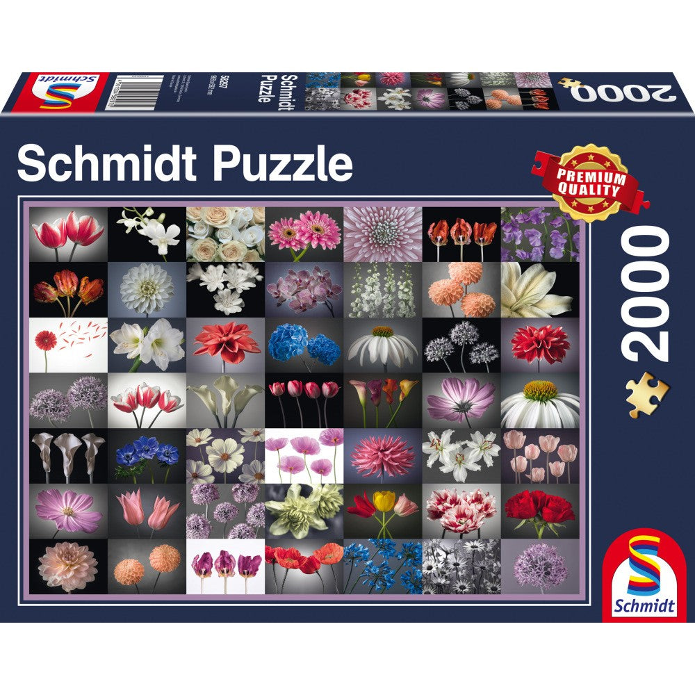 Puzzle Schmidt: Bienvenida con flores, 2000 piezas