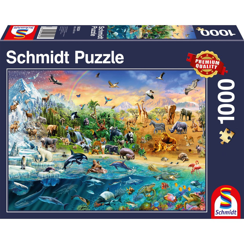 Puzzle Schmidt: Reino Animal, 1000 piezas