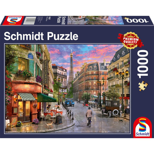 Puzzle Schmidt: Calle a la Torre Eiffel, 1000 piezas