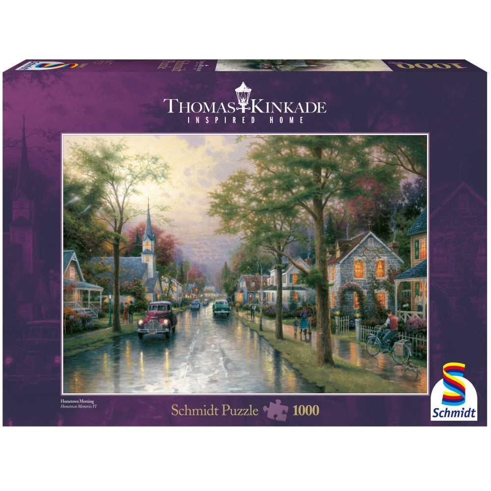 Puzzle Schmidt: Thomas Kinkade - Mañana en una ciudad, 1000 piezas