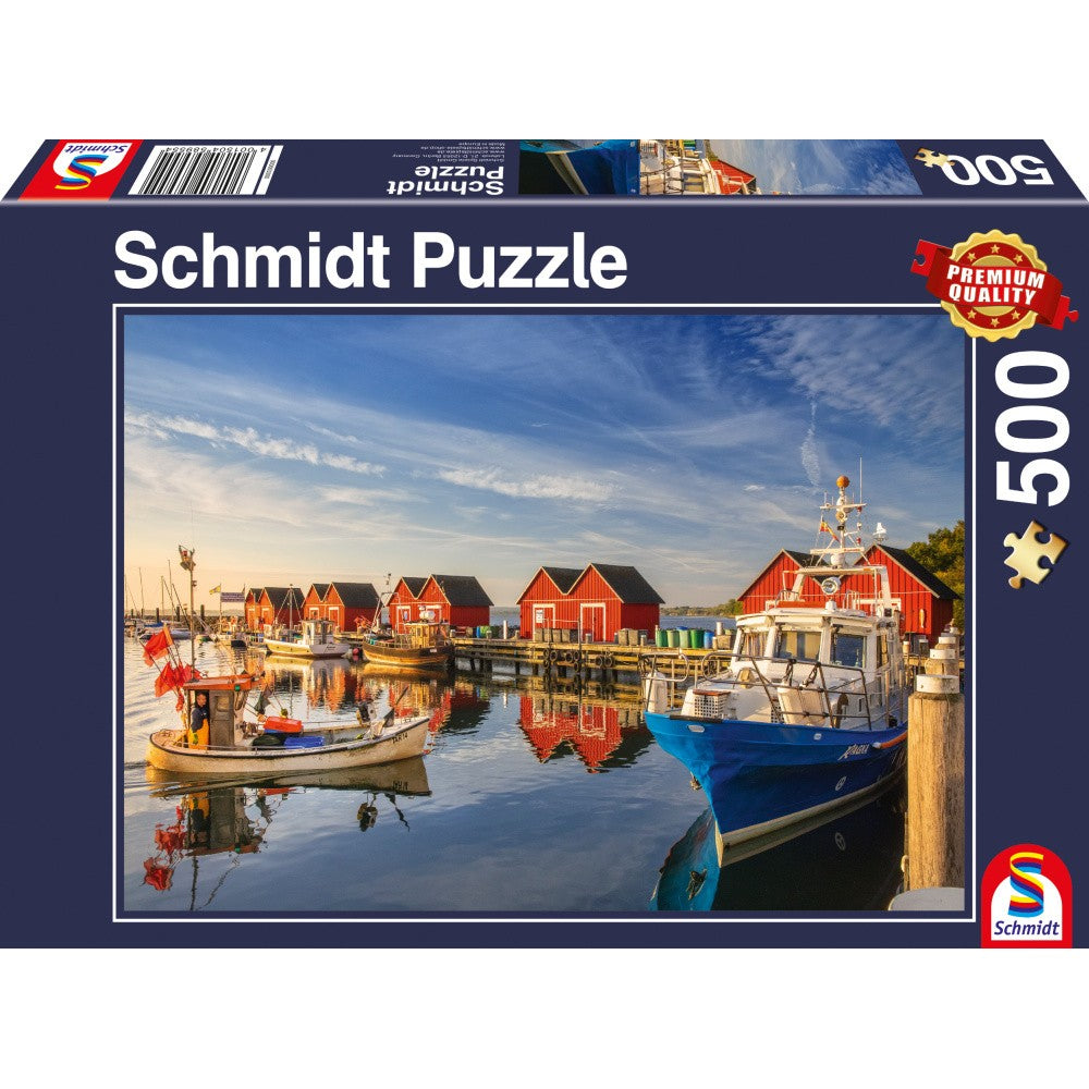 Puzzle Schmidt: Puerto de pescadores - Weisse Wiek, 500 piezas