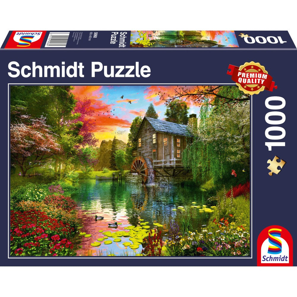 Puzzle Schmidt: Molino de agua, 1000 piezas