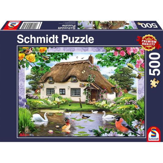 Puzzle Schmidt: Casa romántica en el campo, 500 piezas