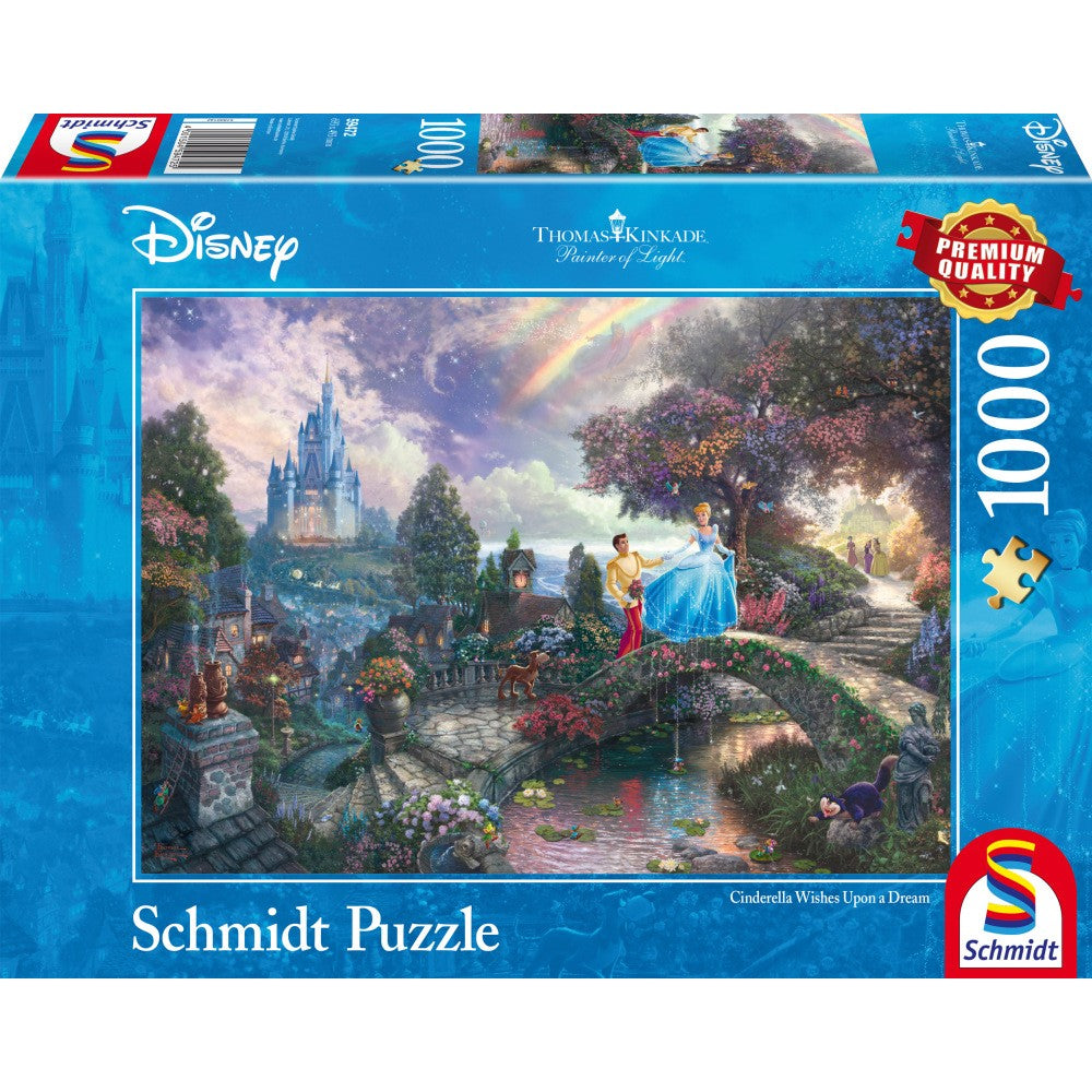 Puzzle Schmidt: Thomas Kinkade - Disney - Cenicienta, 1000 piezas