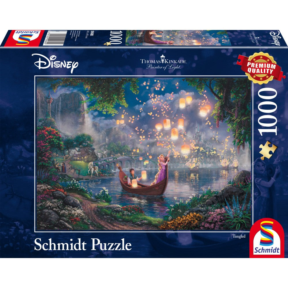 Puzzle Schmidt: Thomas Kinkade - Disney - Rapunzel, 1000 piezas