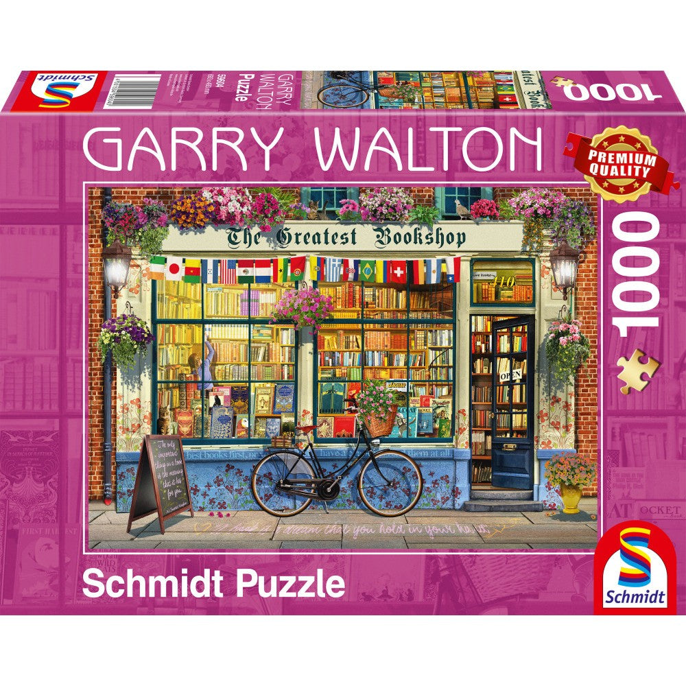 Puzzle Schmidt: Garry Walton - Librería, 1000 piezas