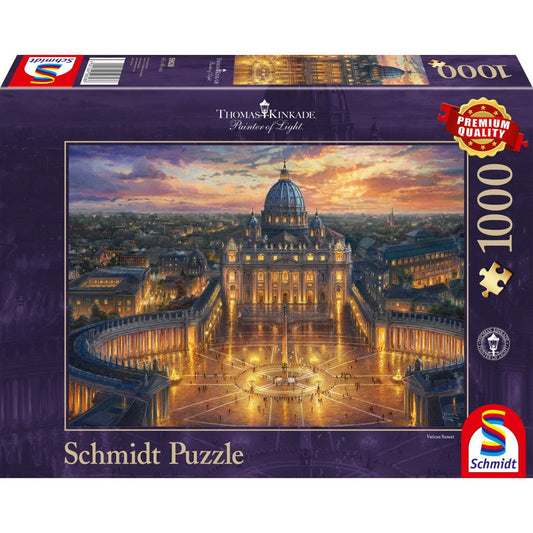 Puzzle Schmidt: Thomas Kinkade - El Vaticano, 1000 piezas