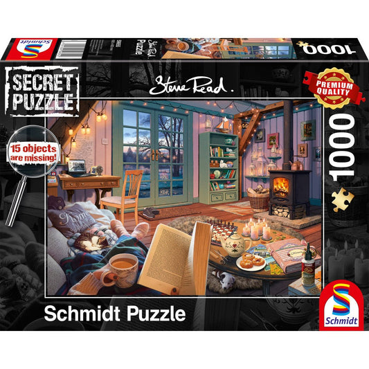 Puzzle Schmidt: Steve Read - Secret Puzzles - En la casa de vacaciones, 1000 piezas