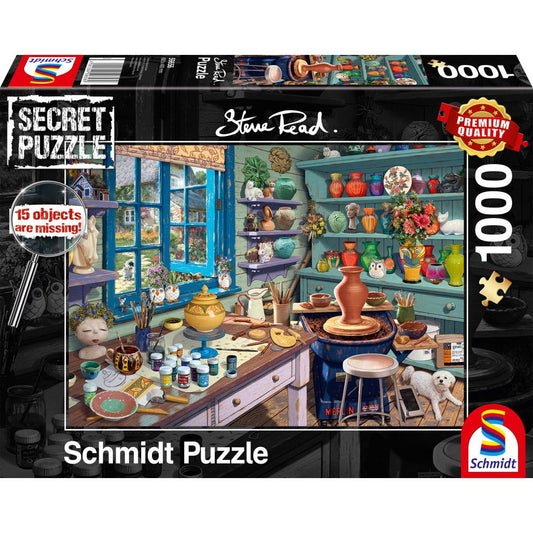 Rompecabezas Schmidt: Steve Read - Secret Puzzles - Artista de estudio, 1000 piezas