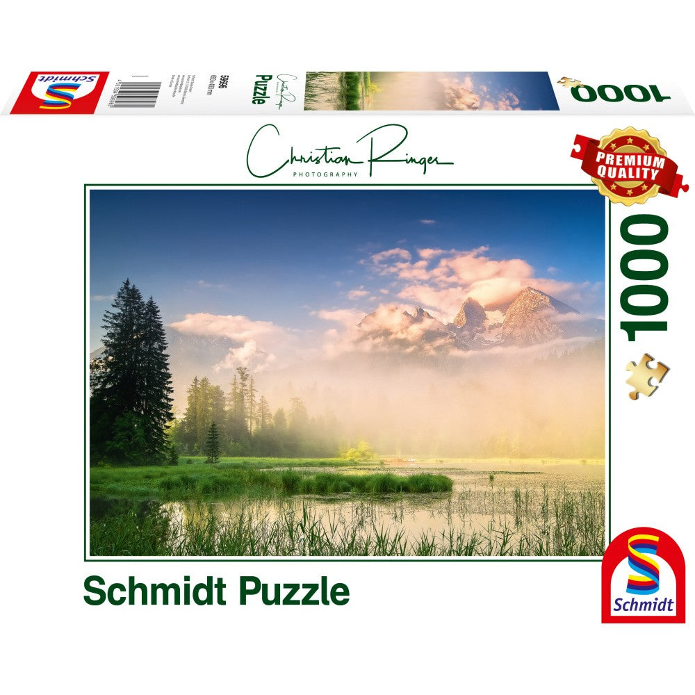 Puzzle Schmidt: Christian Ringer - Lago Taubensee, Austria, 1000 piezas