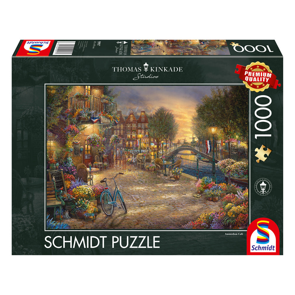 Puzzle Schmidt: Thomas Kinkade - Ámsterdam, 1000 piezas