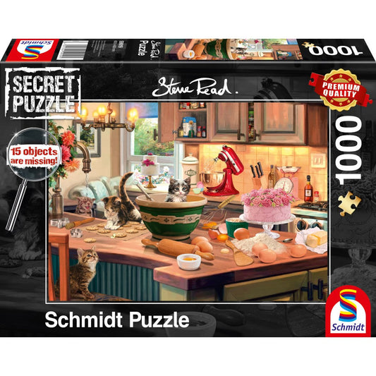 Puzzle Schmidt: Steve Read - Secret Puzzles - En la mesa de la cocina, 1000 piezas