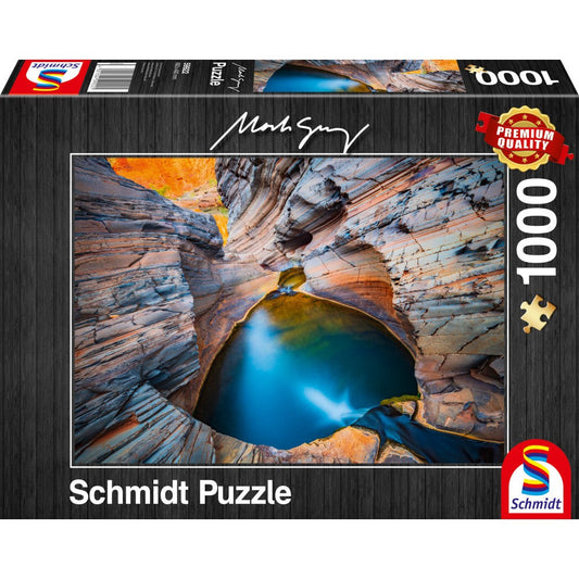 Puzzle Schmidt: Mark Gray - Indigo, 1000 piezas