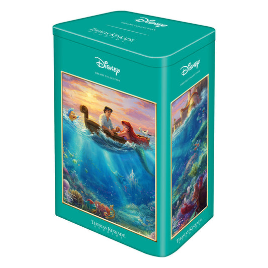 Puzzle Schmidt: Thomas Kinkade - Disney - Arielle, 500 piezas, caja de metal