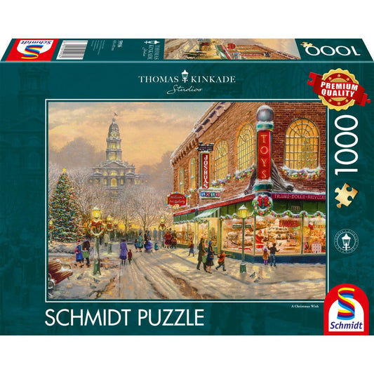 Puzzle Schmidt: Thomas Kinkade - Un sueño navideño, 1000 piezas