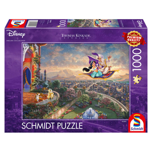 Puzzle Schmidt: Thomas Kinkade - Disney - Aladdin, 1000 piezas