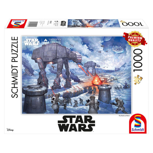 Puzzle Schmidt: Thomas Kinkade - Disney - Star Wars - Batalla de Hoth, 1000 piezas