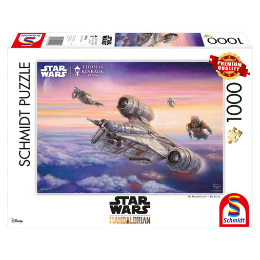 Puzzle Schmidt: Thomas Kinkade - Disney - Star Wars - Mandalorian - Escort, 1000 piezas