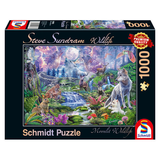 Puzzle Schmidt: Steve Sundram-La vida en el bosque, 1000 piezas