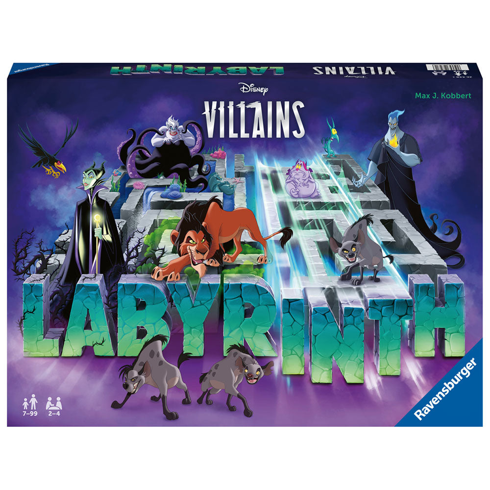 Labyrinth Villains Ravensburger, juego de laberinto para niños con personajes de Disney a partir de 7 años, multilingüe incl.