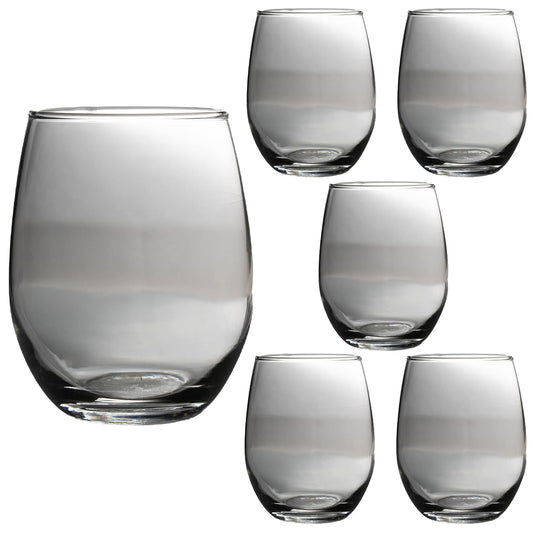 Set of 6 glass glasses of 345 ml, Cesiro