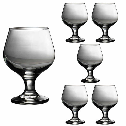 Set of 6 glass glasses of 240 ml, Cesiro