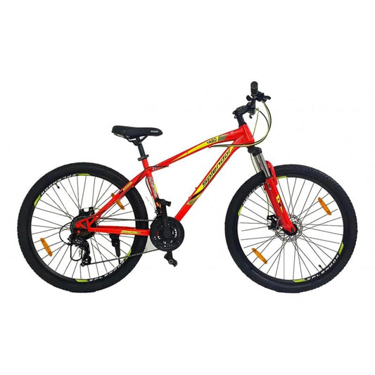 Splendor Yago 27.5 inch bike, Shimano equipment, front suspension, 27.5 inch wheel, front/rear DISC brake, 21 Speeds, YAGO275R(RED)