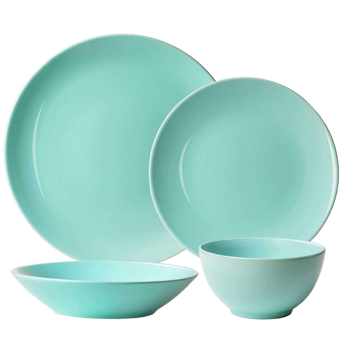 Set of 4 plates, for one person, Peppermint, Cesiro, Verde Menta