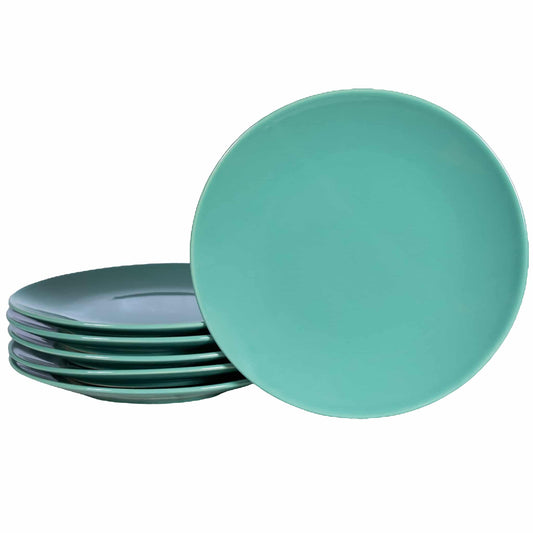 Set of 6 dessert plates 20 cm Turquoise Lagoon