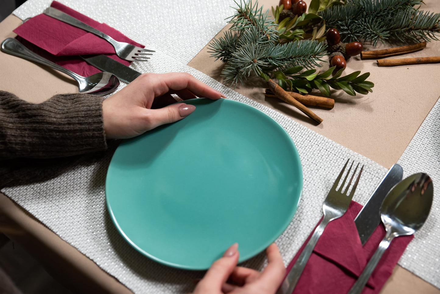 Set of 6 dessert plates 20 cm Turquoise Lagoon