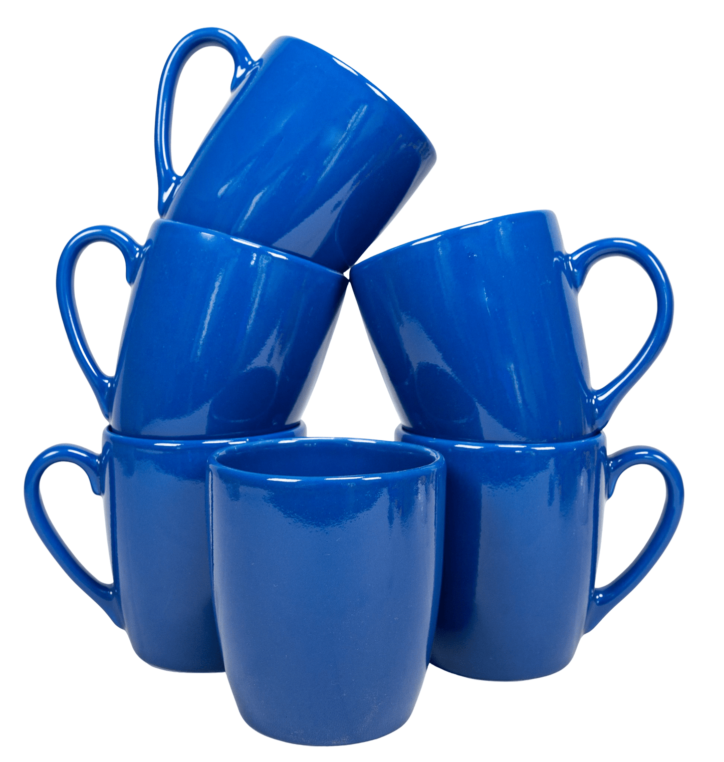 Set di 6 tazze per la casa della tua famiglia, 400 ml, Royal Blue