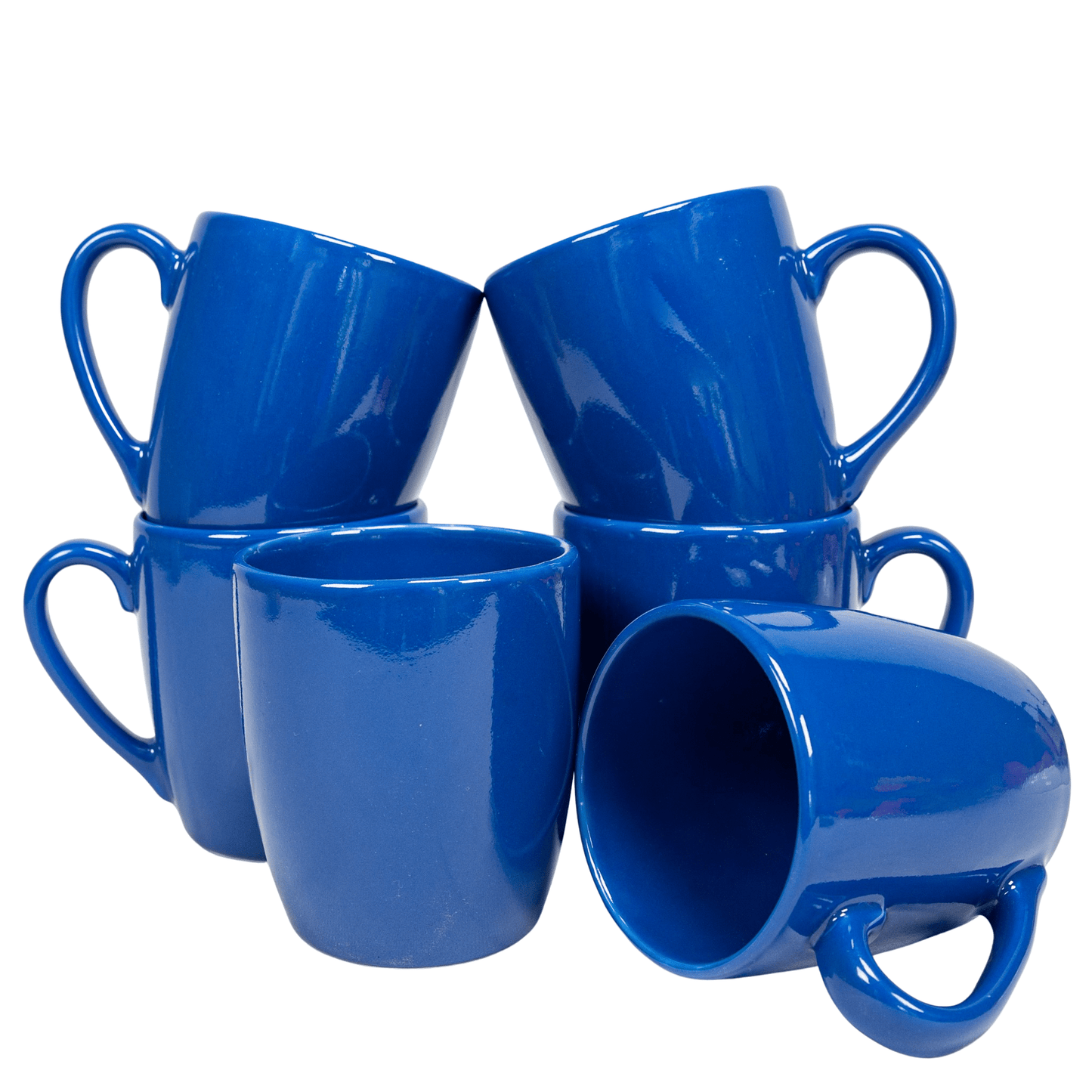 Set di 6 tazze per la casa della tua famiglia, 400 ml, Royal Blue