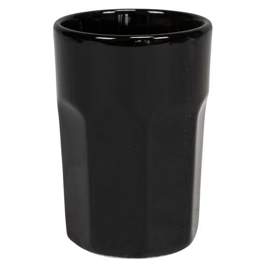 Glass with Abyss Black pattern of 120 ml, Cesiro