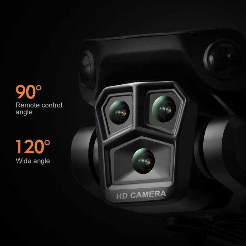 Drona Lenovo PEENWIN cu cameră 4k pentru adulți și copii, dronă pliabilă pentru începători cu 3 camere, dronă RC Quadcopter, mini dronă cu detectarea obstacolelor, buton 3D de răsturnare și întoarcere