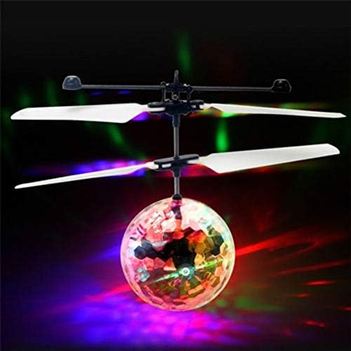 Lenovo Usmato Kids Luminous Magic Flying Ball electric, LED Party Lamp Flying Ball, inducție în infraroșu, dronă de avion cu lumină LED strălucitoare colorată, cadouri pentru jocuri de interior și exterior