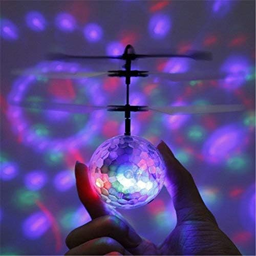 Lenovo Usmato Kids Luminous Magic Flying Ball electric, LED Party Lamp Flying Ball, inducție în infraroșu, dronă de avion cu lumină LED strălucitoare colorată, cadouri pentru jocuri de interior și exterior