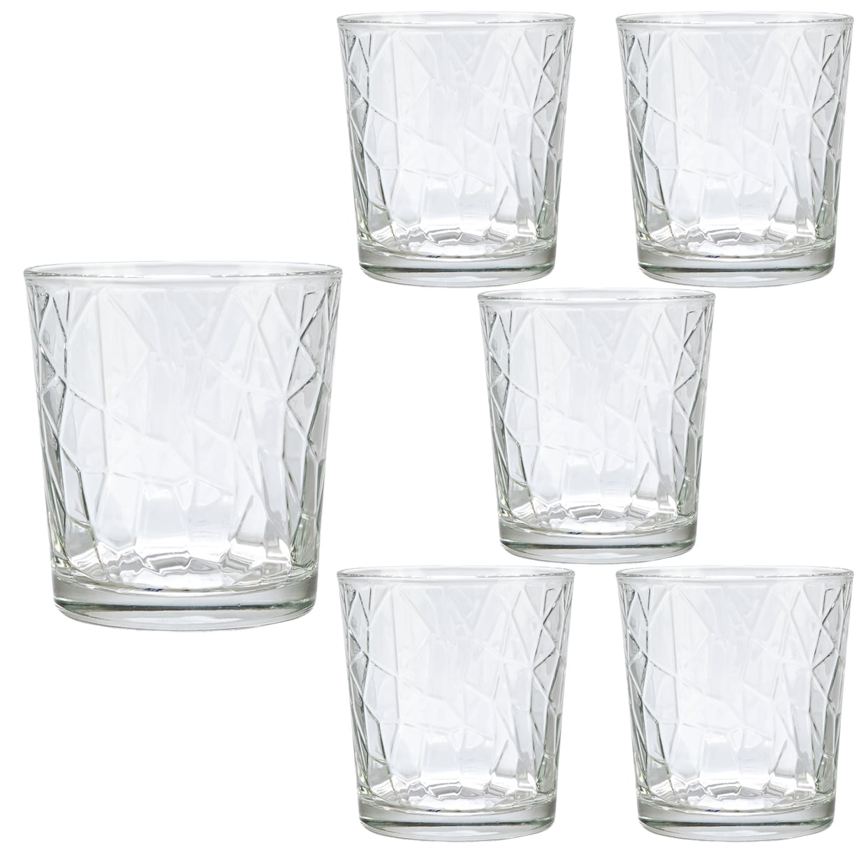 Set 6 bicchieri in vetro da 285 ml, Cesiro