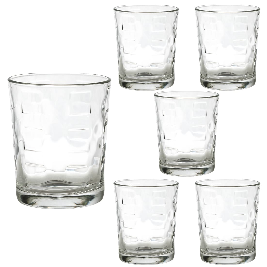 Set of 6 glasses of 155 ml glass, Cesiro