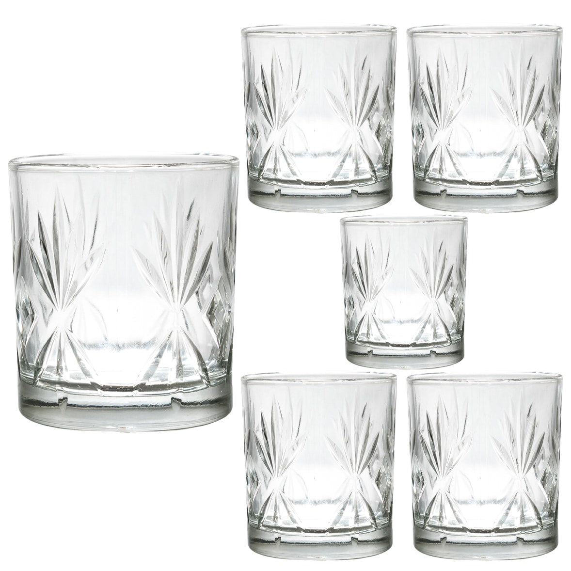 Set of 6 glasses of 305 ml glass, Cesiro