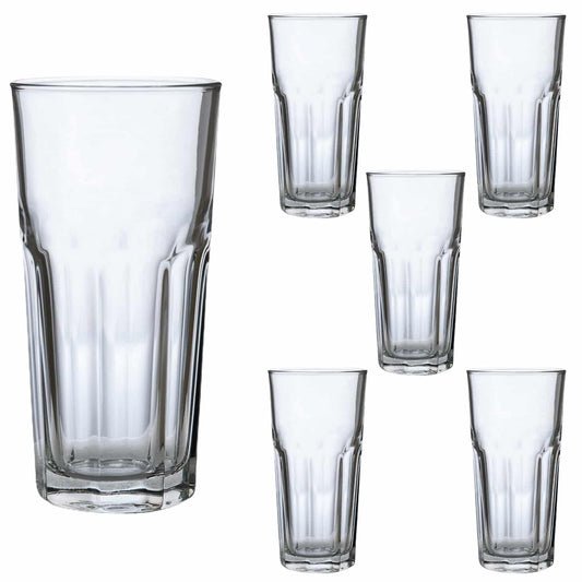 Set of 6 glass glasses of 280 ml, Cesiro