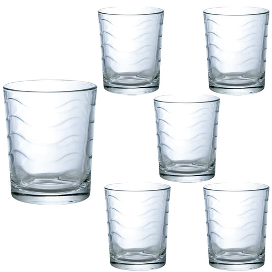 Set of 6 glass glasses with 155 ml Cesiro model