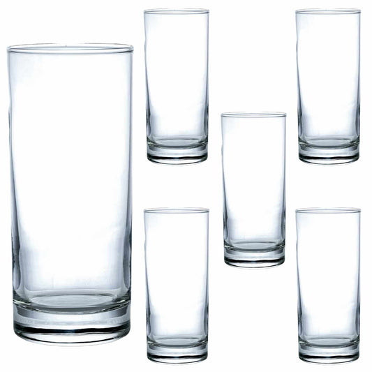 Set of 6 glass glasses 270 ml