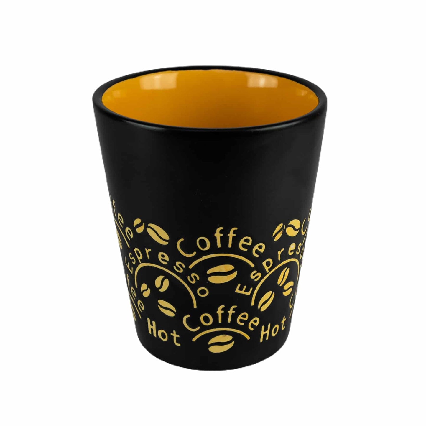 Tazza da caffè Nero/Arancio, 320 ml