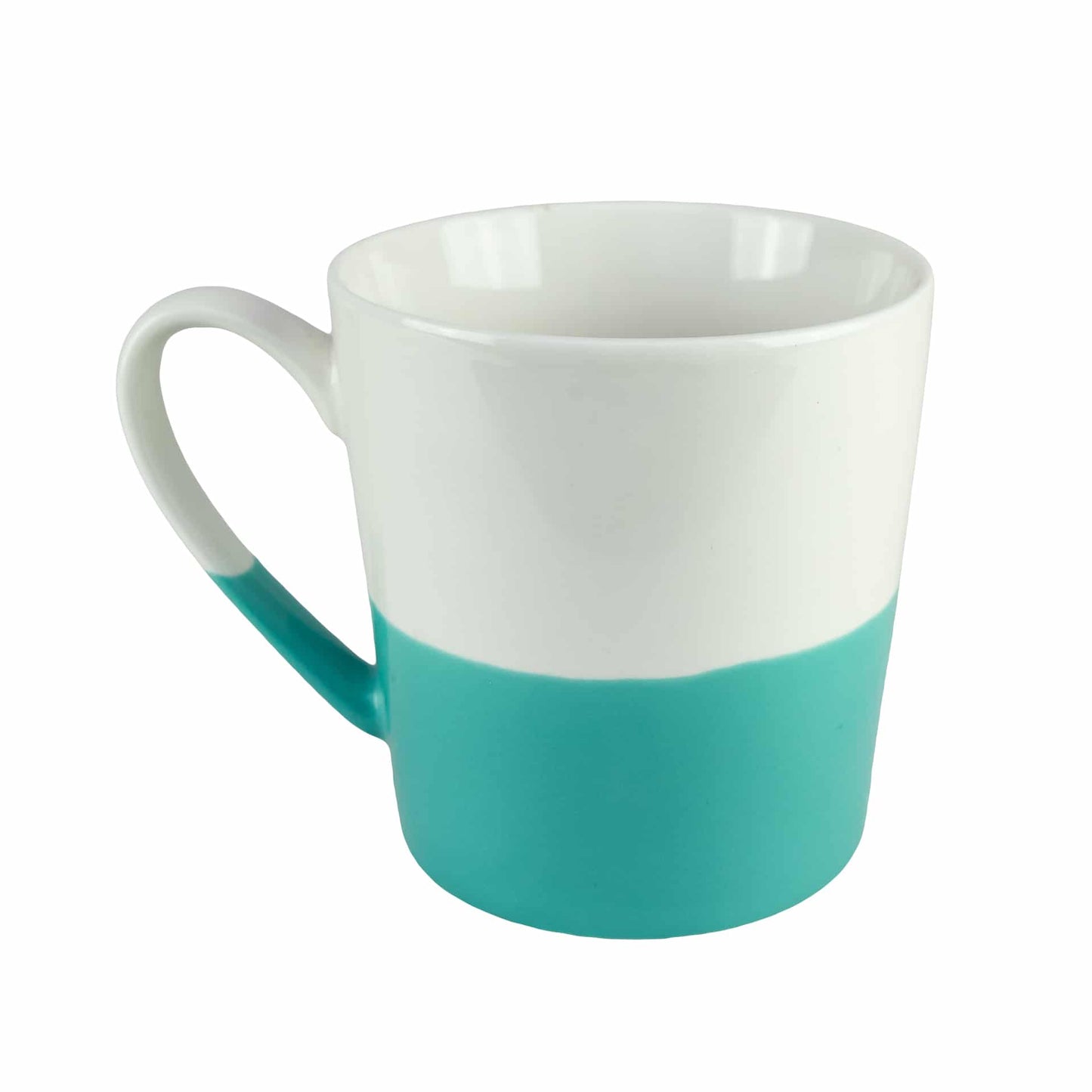 Tazza bianco/turchese, 500 ml