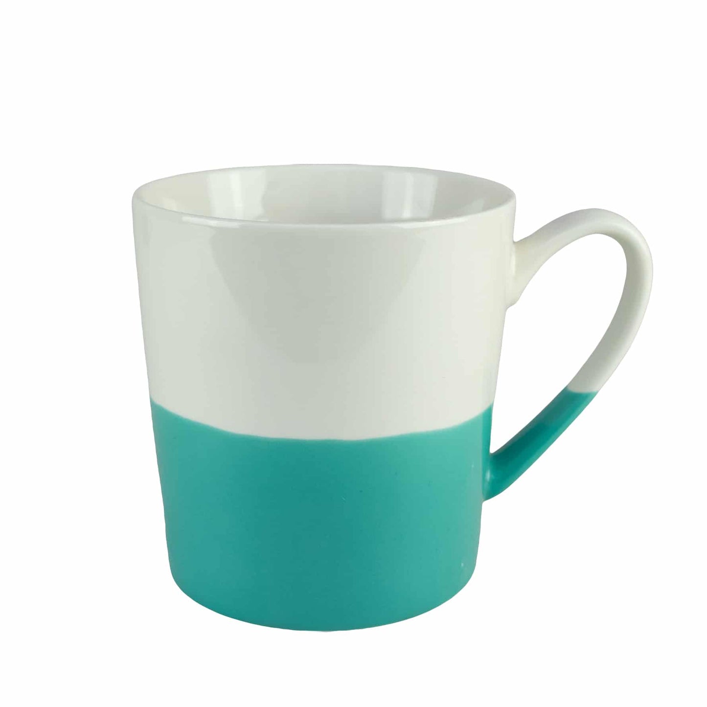 Tazza bianco/turchese, 500 ml